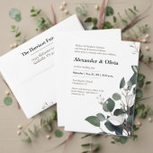 Bandeau De Faire-part Mariage Eucalyptus moderne (Personnalisez la collection de ce créateur indépendant. Test)