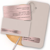 Coques Case-Mate iPhone Moderne Elégant Faux Rose Or brossé métal chic