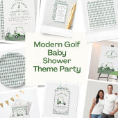 Serviette En Papier Douche pour bébé de golf moderne