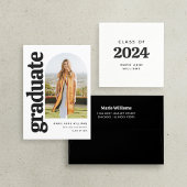 Modern Minimalistisch Arch Photo Afstuderen Bedankkaart