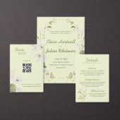 Autocollant de monogramme de mariage botanique ver (Personnalisez la collection de ce créateur indépendant.)