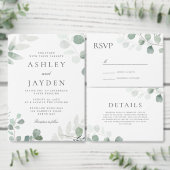 Invitations En Acrylique Mariage Printemps de verdure moderne (Personnalisez la collection de ce créateur indépendant.)