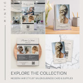 Hair Stylist Salon Modern Script Staff Schort