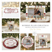 Kerstsfeer Kerstmis Geruite Cadeautag Cadeaulabel