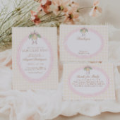 Poster Pink & Yellow Lemon Bow Cards & Gifts