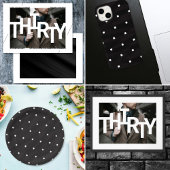 Serviette En Papier Photo moderne du 30e anniversaire