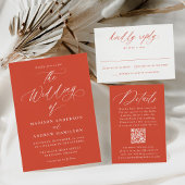 Carte D'accompagnement Calligraphie moderne Vérone coucher de soleil Réce