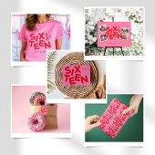 Invitation Moyenne moderne sauge typographie verte 16e annive