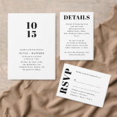 Modern Clean Minimalist Wedding | Photo + QR Code Kaart (Personaliseer de collectie van deze zelfstandige maker.)