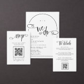 Moderne handgeschreven scriptie bruiloft kaart (Personaliseer de collectie van deze zelfstandige maker.)