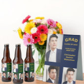 Faire-part Minimalist Typography 3 Photo Graduation