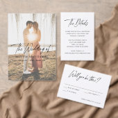 Menu Mariage Minimaliste Moderne (Personnalisez la collection de ce créateur indépendant. )
