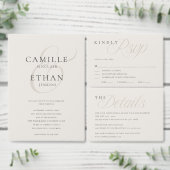 Moderne typografie tafelnummer bruiloft (Personaliseer de collectie van deze zelfstandige maker.)