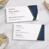 Carnet Modern Navy Gold Luxury Realtor Estate Agent