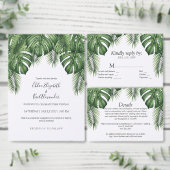 Numéro de table de mariage Monstera à verdure trop (Personnalisez la collection de ce créateur indépendant.)