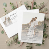 Invitation Photo moderne avec Mariage superposé (Personnalisez la collection de ce créateur indépendant. Test)