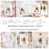 Roze Lint Script Afstudeer Retouradres Label