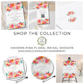 Invitation Fête des mariées d'aquarelle rose