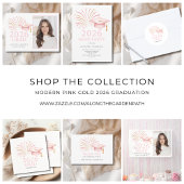 Invitation Modern Pink Gold 2026 Grad Party 
