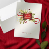 Autocollant de Noël rouge moderne (Personnalisez la collection de ce créateur indépendant.)