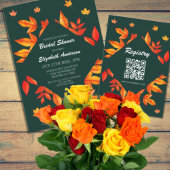 Ballotins Mariage champêtre moderne aux feuilles d'automne