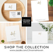 Elegant Modern Wit Groen Script Monogram Muismat