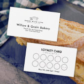 Carte De Visite Modern Small Bakery Bread Logo
