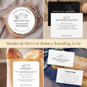 Sticker Carré Modern Small Bakery Allergy Alert