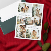 Cartes Pour Fêtes Annuelles Typographie simple moderne Noël Vert foncé (Personnalisez la collection de ce créateur indépendant.)