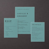 Étiquette d'adresse de retour sarcelle Simple Mode (Personnalisez la collection de ce créateur indépendant.)