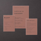 Étiquette d'adresse de renvoi Simple Modern Terra (Personnalisez la collection de ce créateur indépendant.)