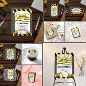 Assiettes En Carton Baby shower moderne en construction