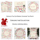 Vintage Tea Party Bridal Shower Invitation