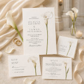 Numéro de table de mariage au lys calla blanc mode