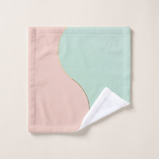 Collection Moderne Abstraite Rose Pâle Menthe