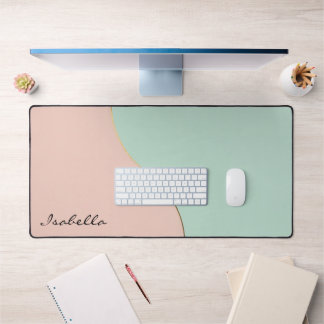 Collection Moderne Abstraite Rose Pâle Menthe