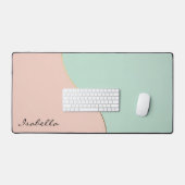 Collection Moderne Abstraite Rose Pâle Menthe (Clavier et souris)