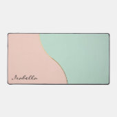 Collection Moderne Abstraite Rose Pâle Menthe (Recto)