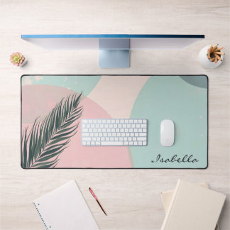 Collection Moderne Abstraite Rose Pâle Menthe
