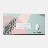 Collection Moderne Abstraite Rose Pâle Menthe (Clavier et souris)