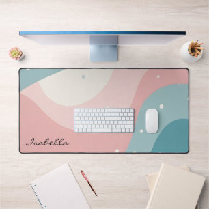 Collection Moderne Abstraite Rose Pâle Menthe