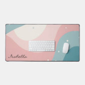 Collection Moderne Abstraite Rose Pâle Menthe (Clavier et souris)