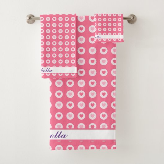 Collection moderne d'amour du coeur rose (En situation)