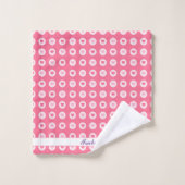 Collection moderne d'amour du coeur rose (Gant de toilette)