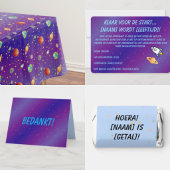 Remerciements Carte de remerciement minimaliste pour l'espace -