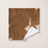 Collection moderne Vache Faux Cuir Élégante (Gant de toilette)