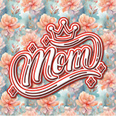 Sticker Carré Maman Queen Floral