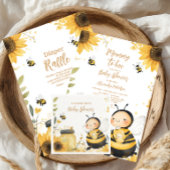 Carte D'accompagnement Mommy to Bee Floral Diapper Raffle