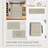 Modern minimalistisch monogram post-it® notes