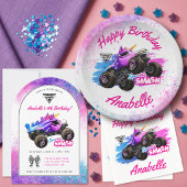 Invitation Monster Jam - Anniversaire Sparkle Smash